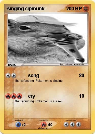 Pokemon singing cipmunk