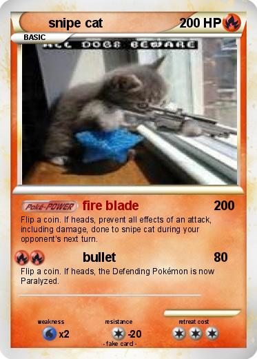 Pokemon snipe cat