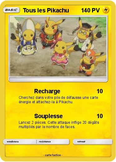 Pokemon Tous les Pikachu