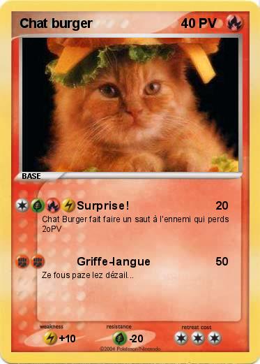 Pokemon Chat burger