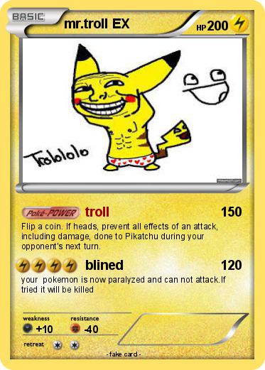 Pokemon mr.troll EX