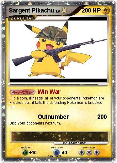 Pokemon Sargent Pikachu
