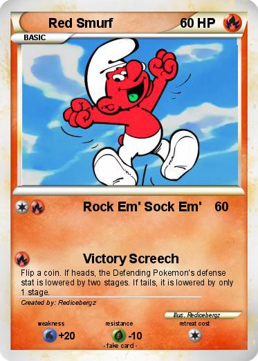 Pokemon Red Smurf