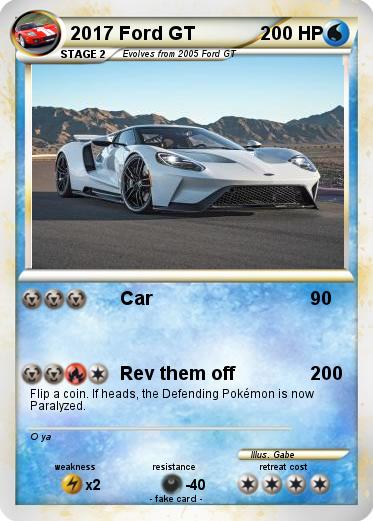 Pokemon 2017 Ford GT