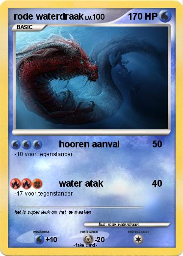 Pokemon rode waterdraak