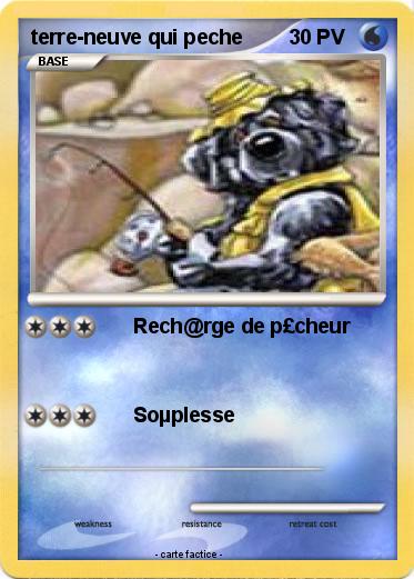 Pokemon terre-neuve qui peche