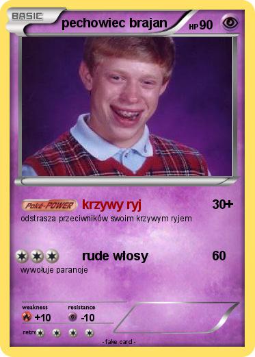 Pokemon pechowiec brajan