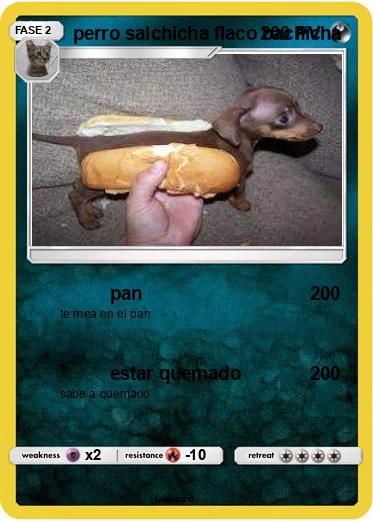 Pokemon perro salchicha flaco bachicha