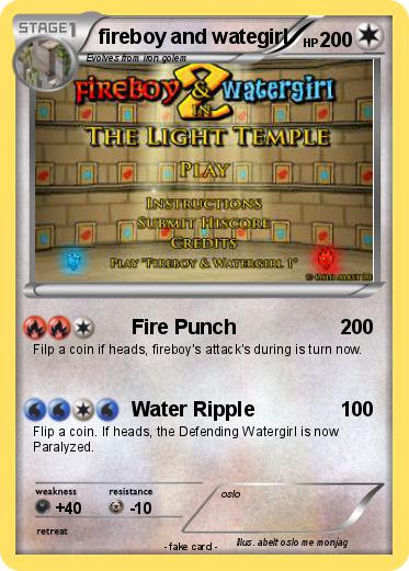 Pokemon fireboy and wategirl