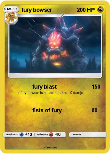 Pokemon fury bowser