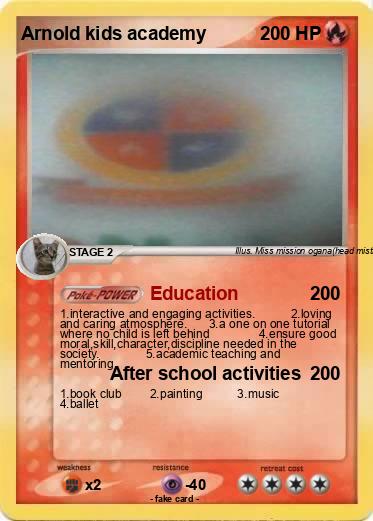 Pokemon Arnold kids academy