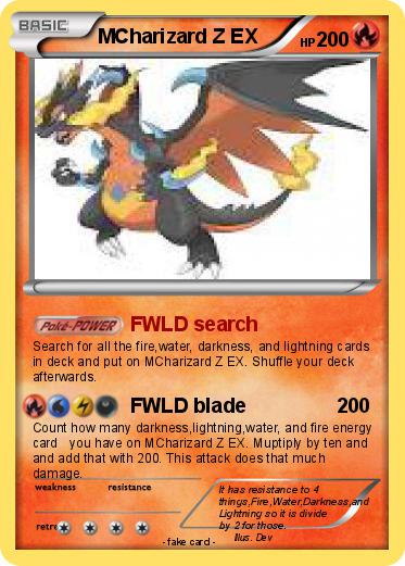 Pokemon MCharizard Z EX