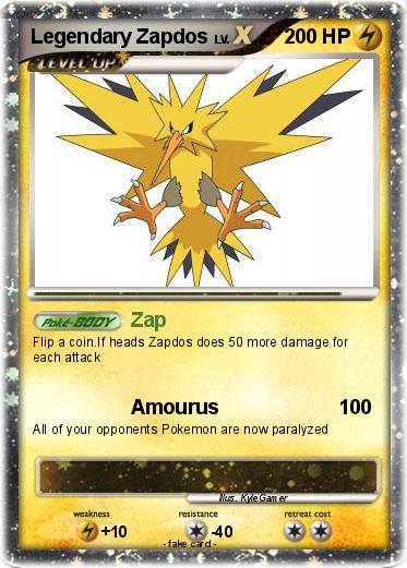 Pokemon Legendary Zapdos