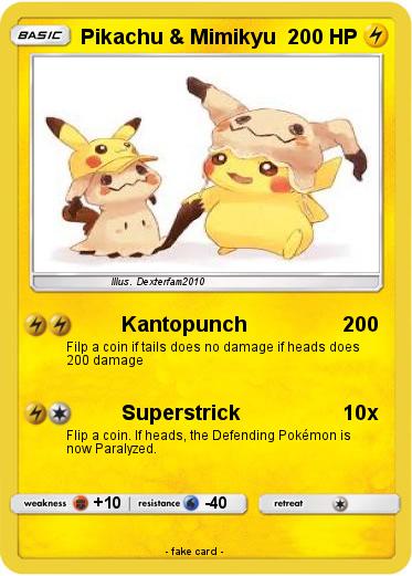 Pokemon Pikachu & Mimikyu