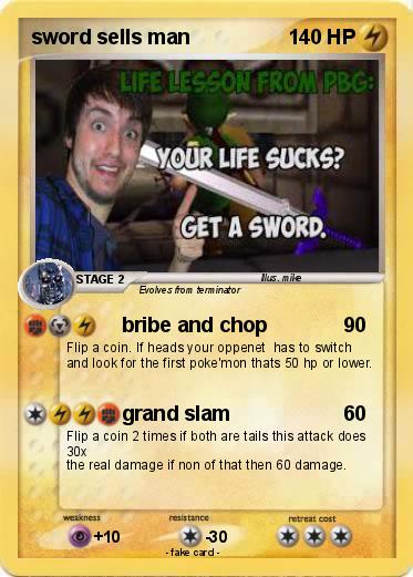 Pokemon sword sells man
