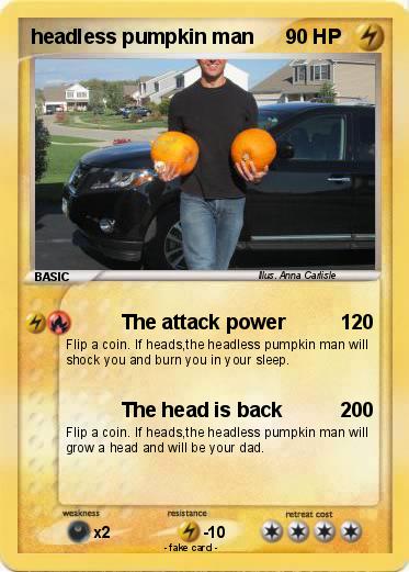 Pokemon headless pumpkin man