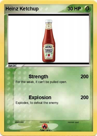 Pokemon Heinz Ketchup