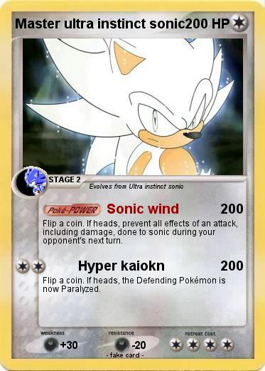 Pokemon Master ultra instinct sonic