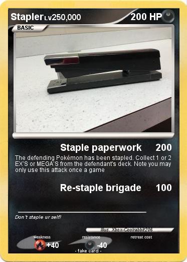 Pokemon Stapler