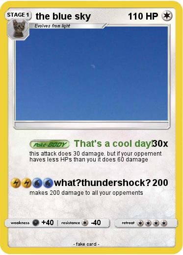 Pokemon the blue sky