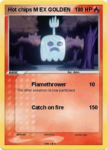 Pokemon Hot chips M EX GOLDEN