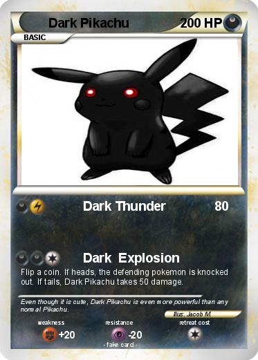 Pokemon Dark Pikachu