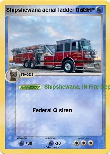 Pokemon Shipshewana aerial ladder truck