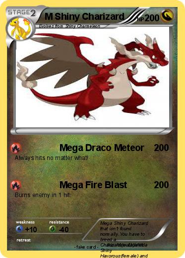 Pokémon M Shiny Charizard - Mega Draco Meteor - My Pokemon Card