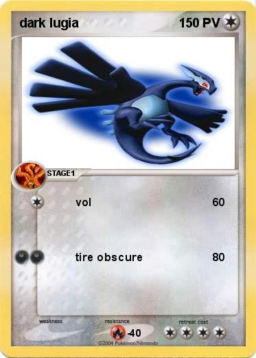 Pokemon dark lugia
