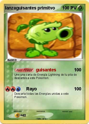 Pokemon lanzaguisantes primitvo