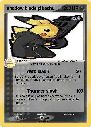 Pokemon shadow blade pikachu