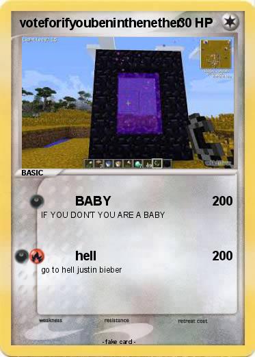 Pokemon voteforifyoubeninthenether