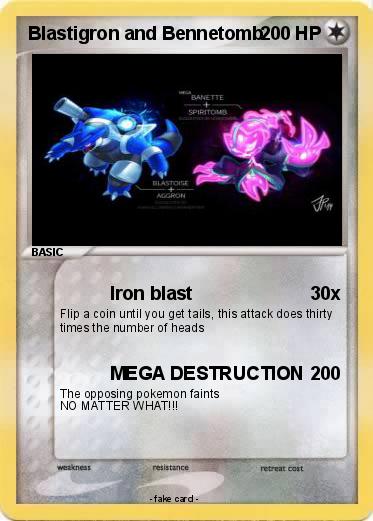 Pokemon Blastigron and Bennetomb