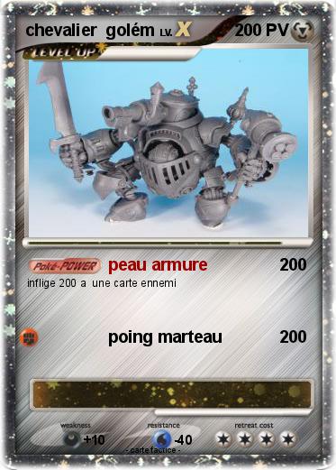 Pokemon chevalier  golém