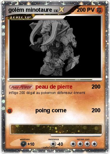 Pokemon golém minotaure