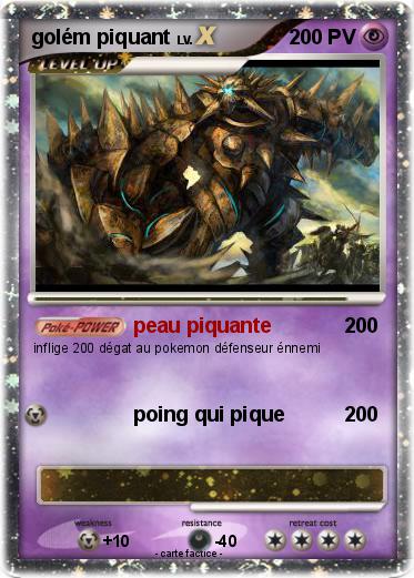 Pokemon golém piquant