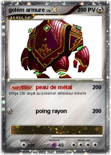 Pokemon golém armure