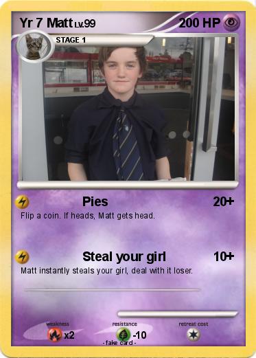 Pokemon Yr 7 Matt