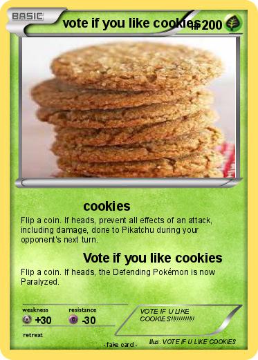 Pokemon vote if you like cookies