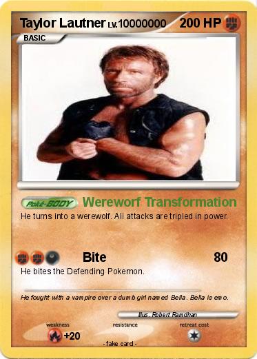 Pokemon Taylor Lautner