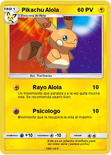 Pokemon Pikachu Alola