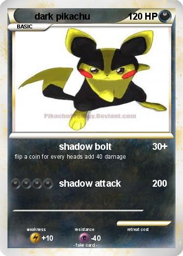 Pokemon dark pikachu