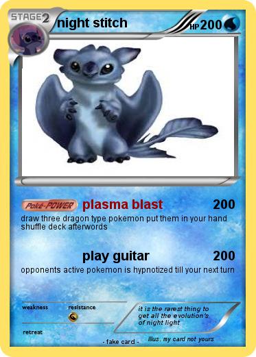 Pokemon night stitch