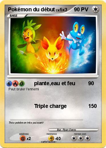 Pokemon Pokémon du début