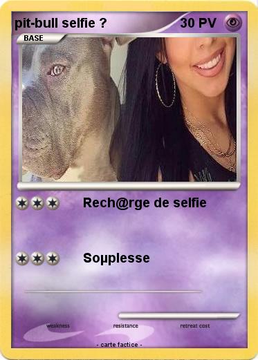 Pokemon pit-bull selfie ?