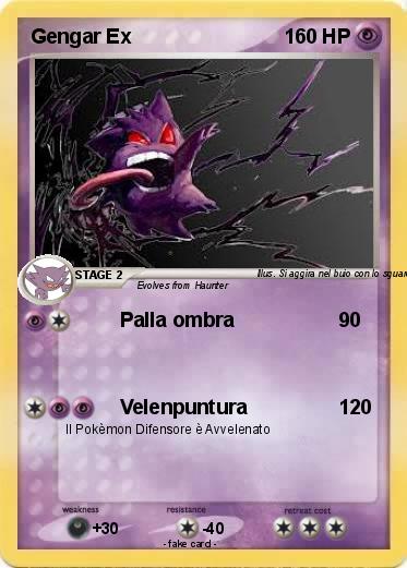Pokemon Gengar Ex