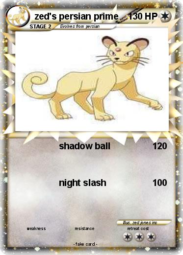 Pokemon zed's persian prime