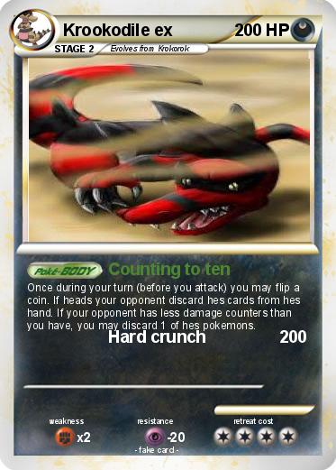 Pokemon Krookodile ex