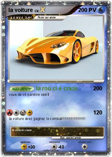 Pokemon la voiture