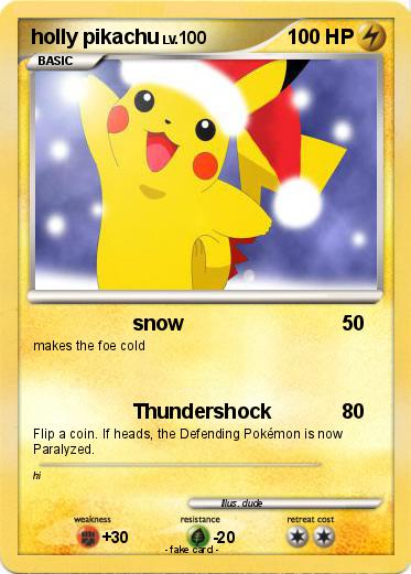 Pokemon holly pikachu